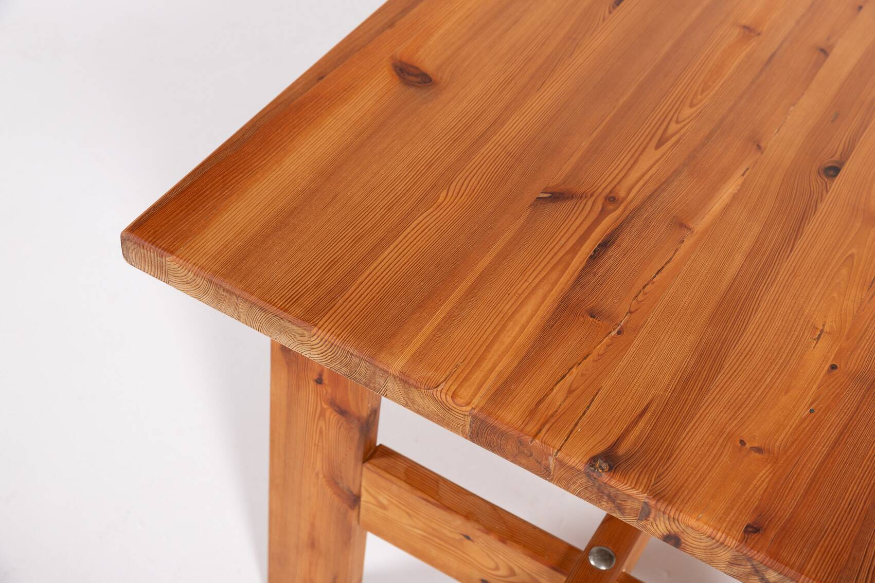 Scandinavian Modern solid pine coffee table