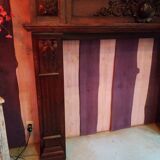 Wooden fireplace
