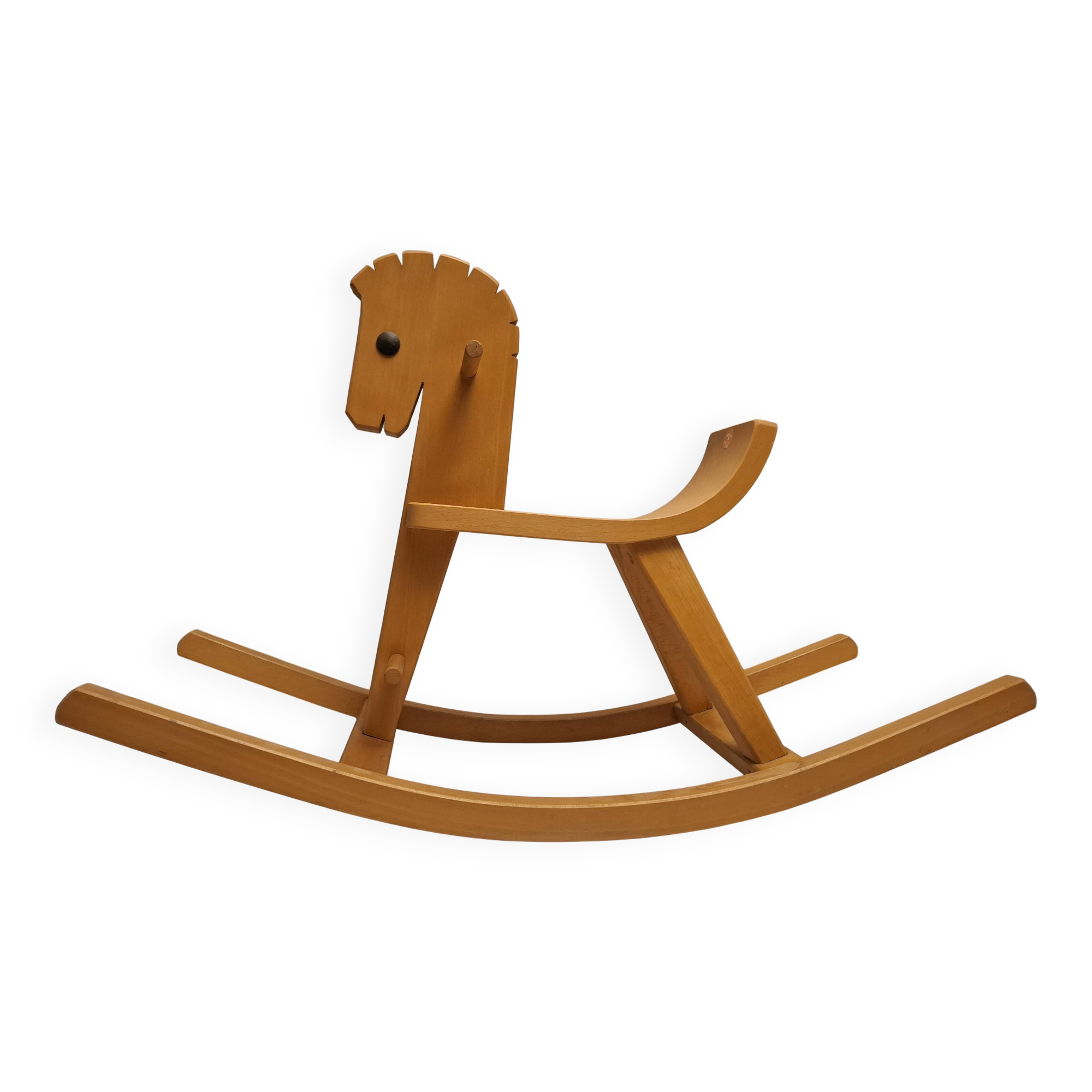Wooden rocking horse