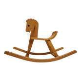 Wooden rocking horse