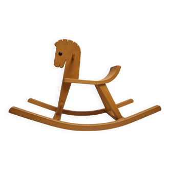 Wooden rocking horse