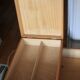 Wooden sewing worker/furniture with compass feet