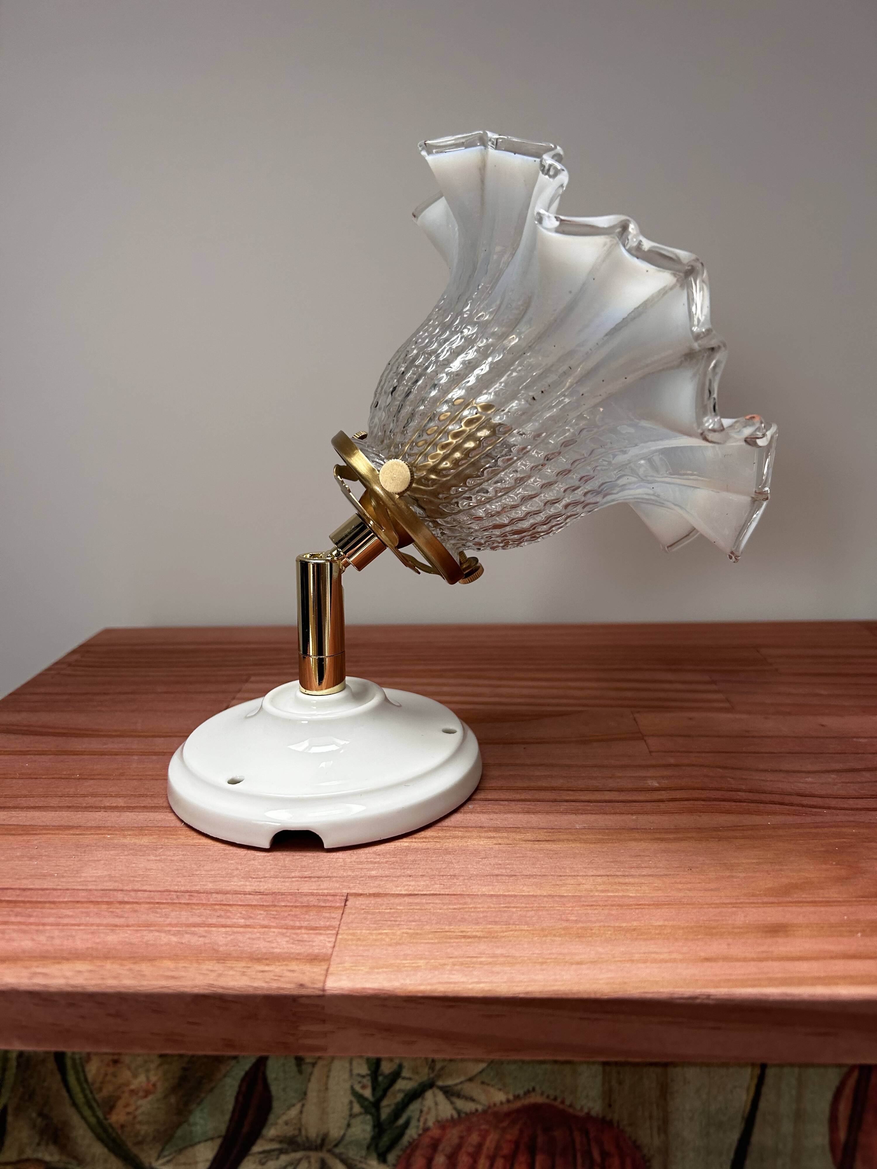 Art Deco tulip wall light