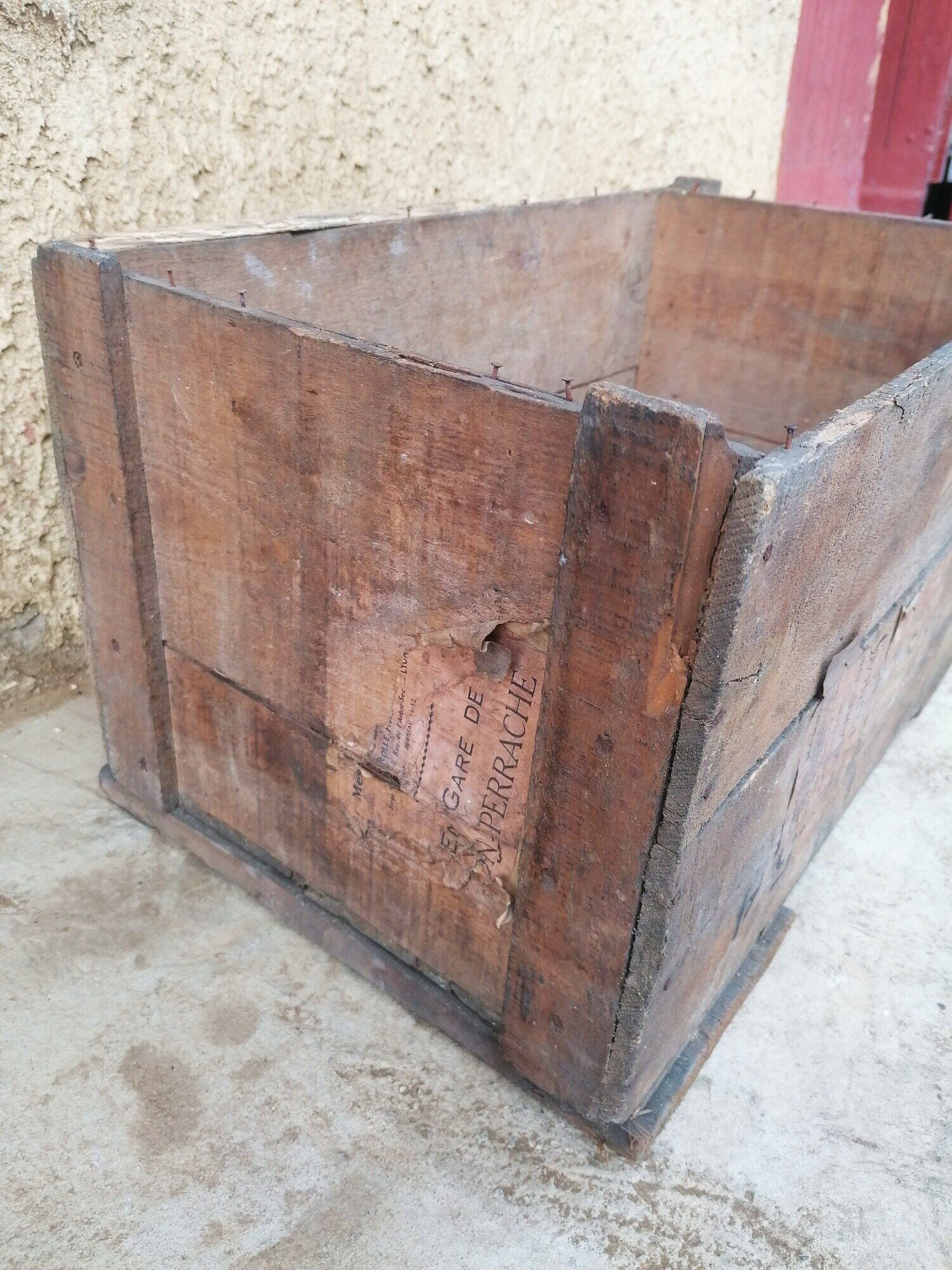 Former wooden transport SNCF case, France