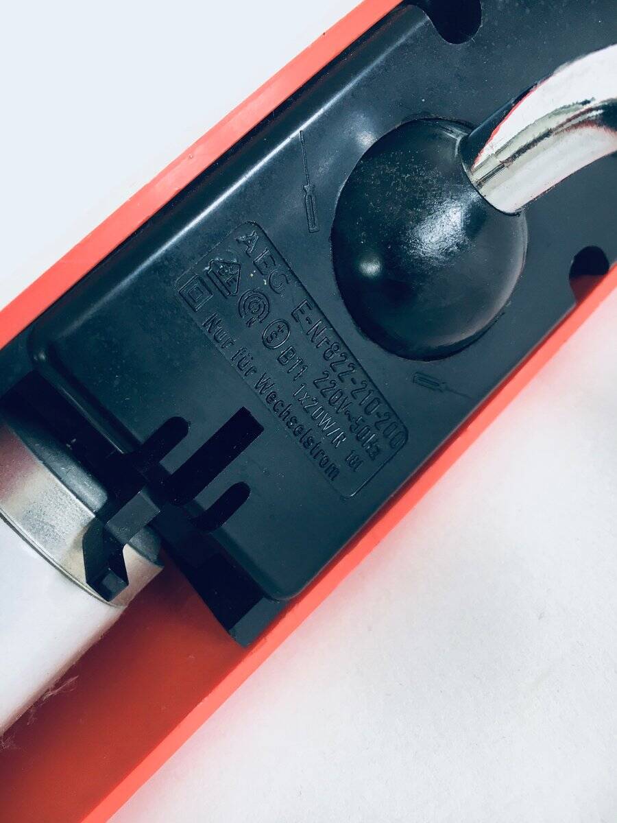 German design swing arm mounted desk lamp from AEG, 1970s