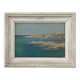 Painting “Seaside”, Attributed to Y. Hilligot, Oil on strong cardboard