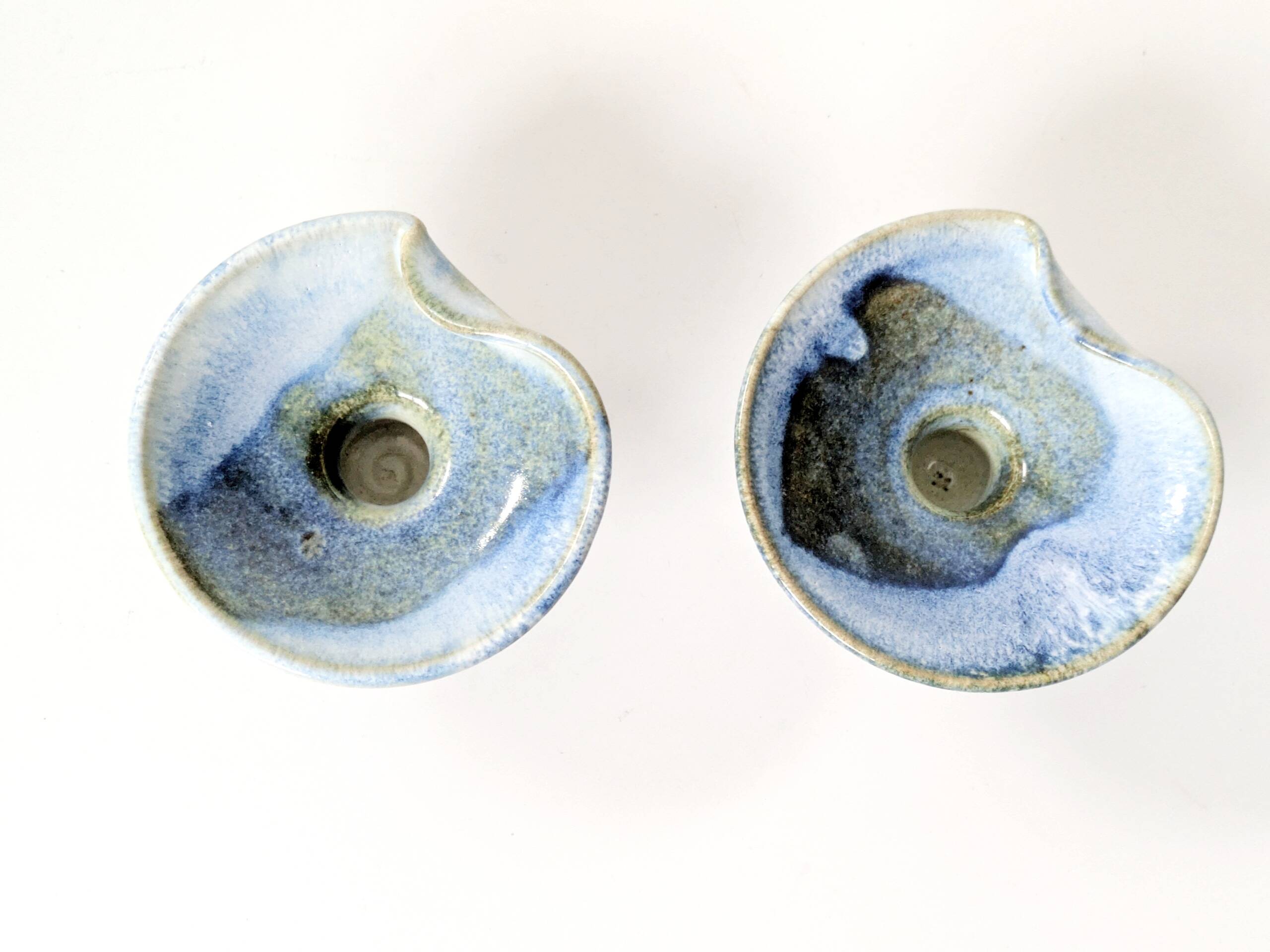 Paire de bougeoirs en céramique West Germany, Till Sudeck, années 60