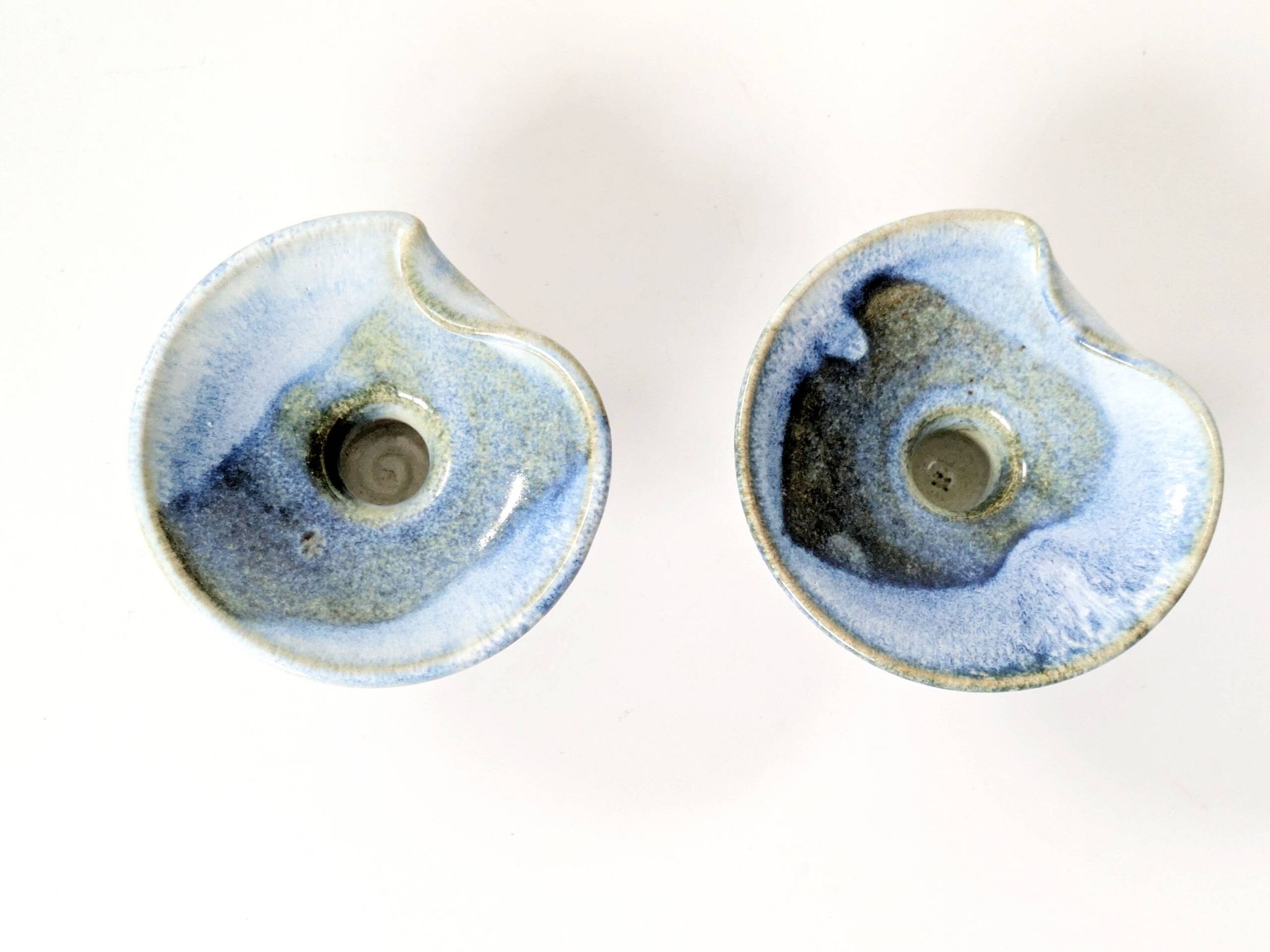 Pair of ceramic candle holders, West German, Till Sudeck, 1960s.
