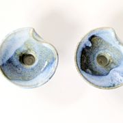 Pair of ceramic candle holders, West German, Till Sudeck, 1960s.