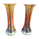 Paire de vases signés Legras