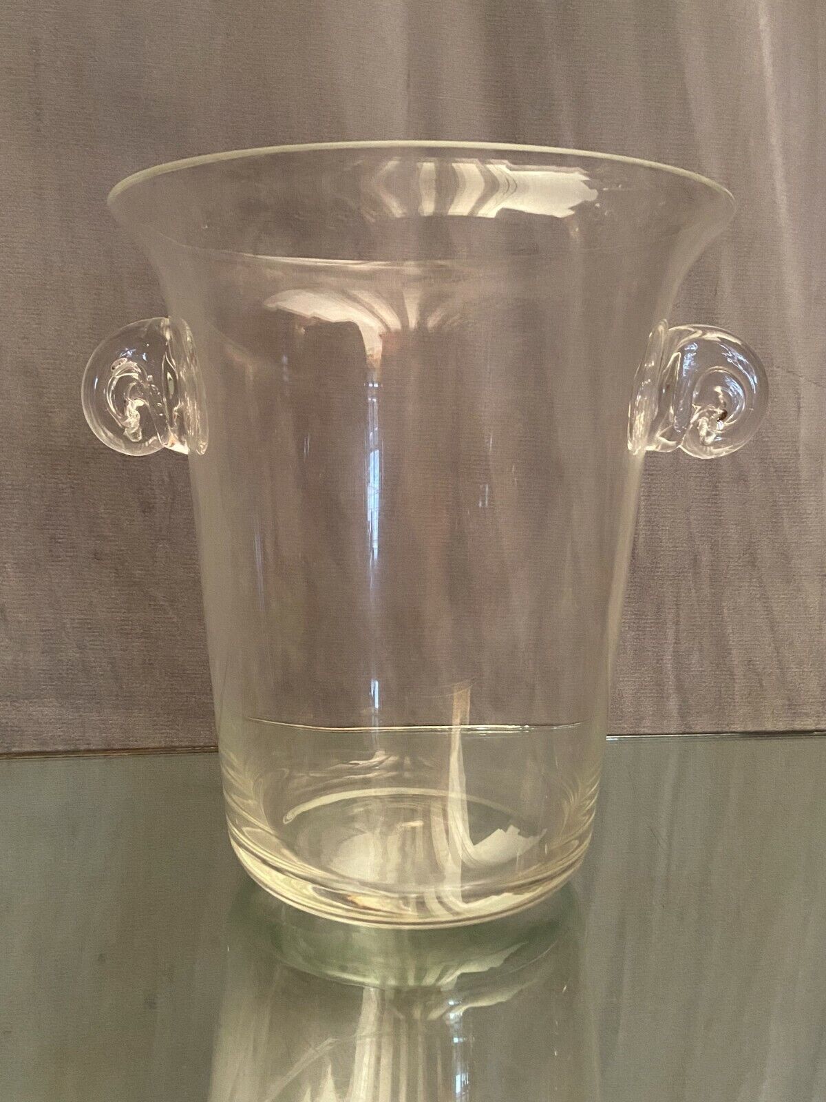 Crystalline glass champagne bucket