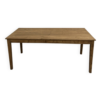Pine farm table, spindle legs