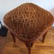 Art nouveau thonet stool bentwood and velvet