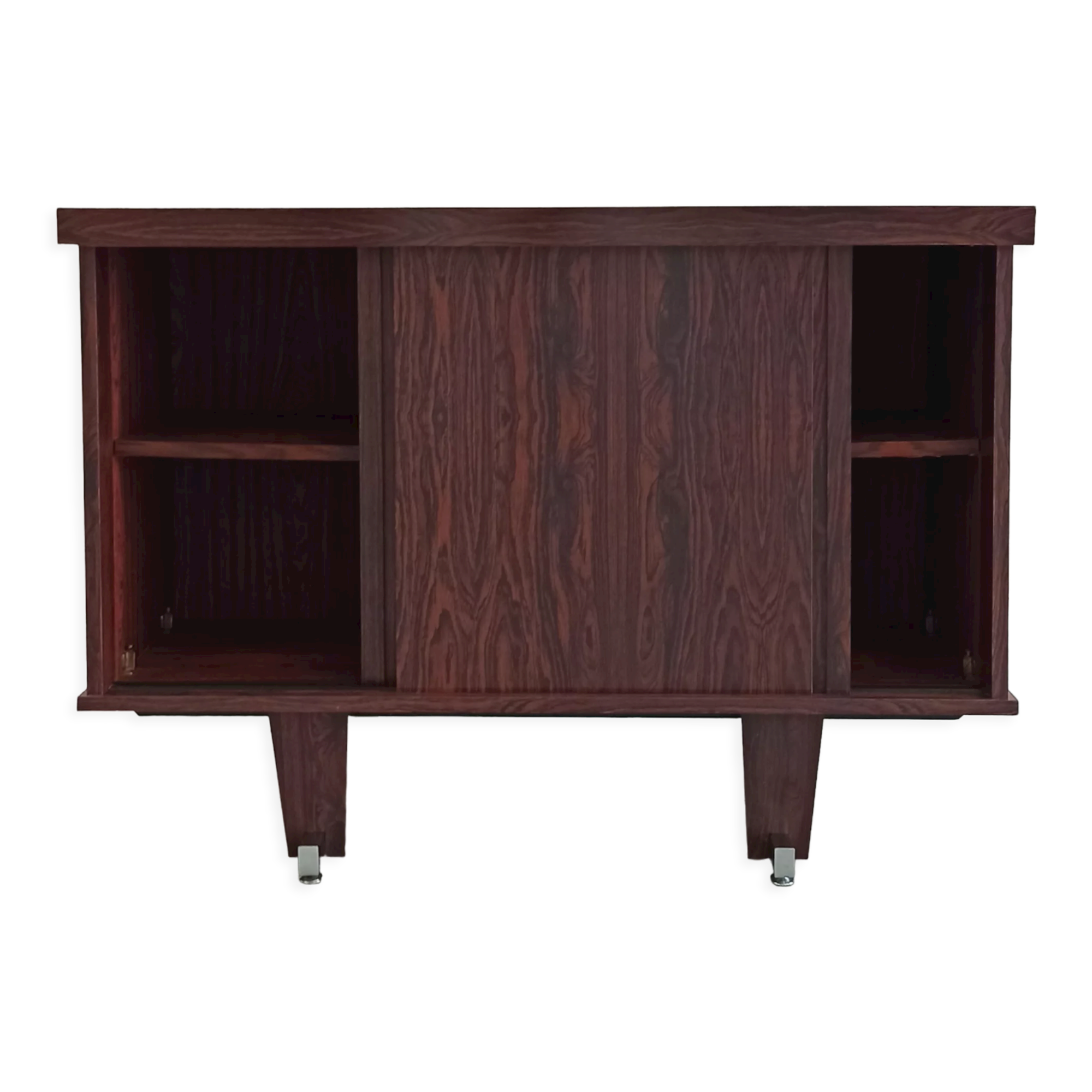 Rosewood and chrome sideboard, 60's
