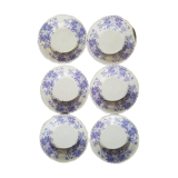 Set of 6 plates Sarreguemines model Bryonia