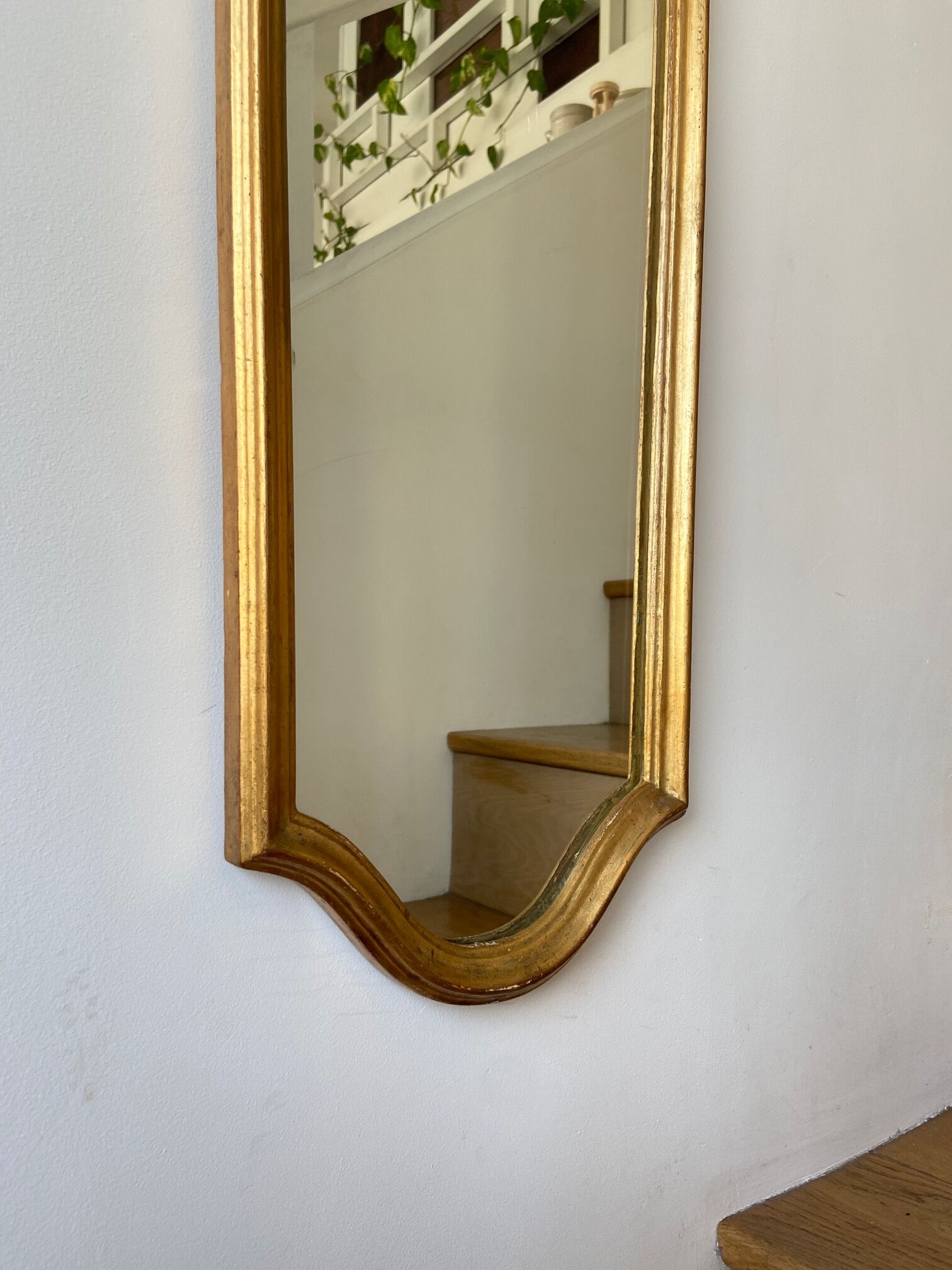 Classic gold mirror 116 x 31 cm