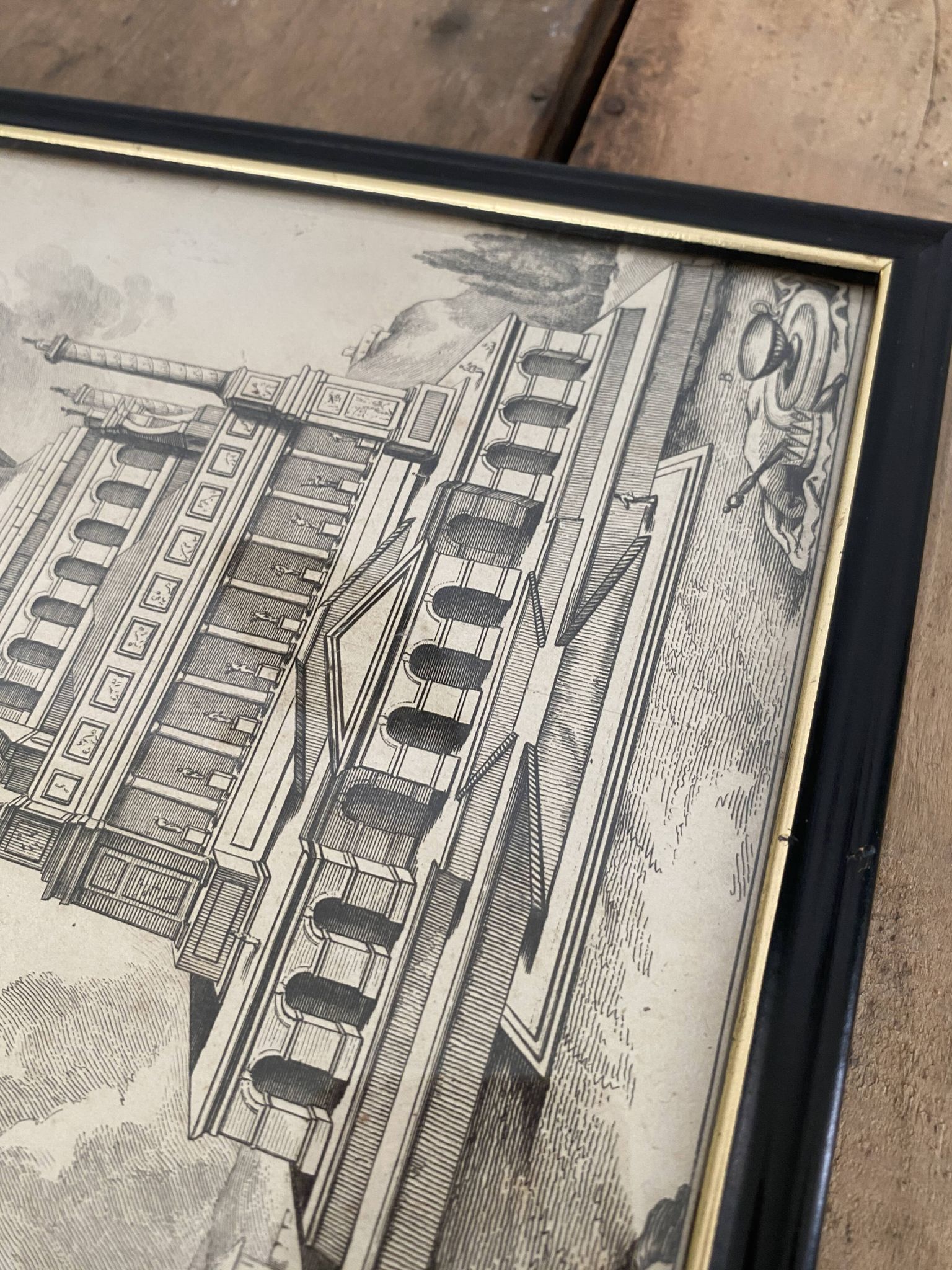 Architectural engraving under glass, Ed. Paris 1875