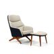 Illum Wikkelsø Lounge Chair for Mikael Laursen 1960s / New Upholstered!