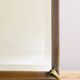 Old beveled mirror brass frame 74x50cm