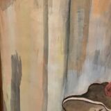 Grande Aquarelle Encadrée - Une Élégante - Signée période 1900