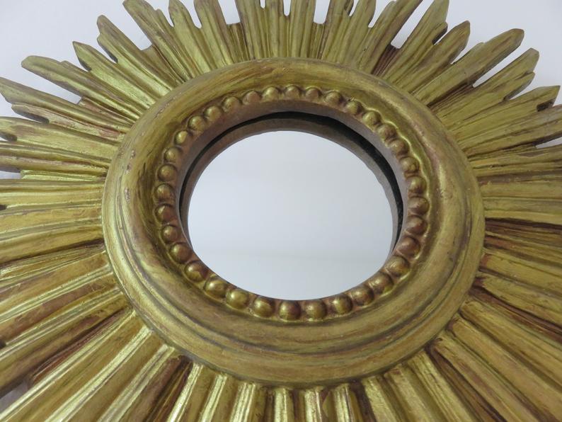 Golden Sun Mirror 70s 30cm