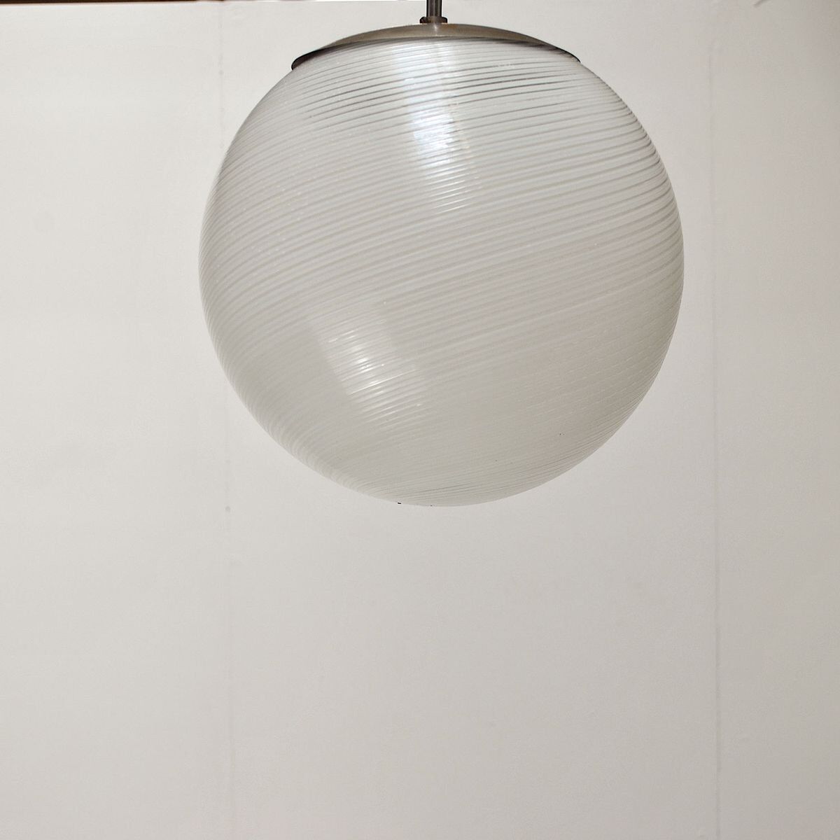 Suspended Sphere Lamp by Alessandro Diaz de Santillana, 1950s