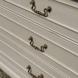 Louis XV style chest of drawers with 3 cherry wood drawers, 1960s