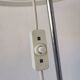 Vintage 1970s Mushroom Floor Lamp: Chrome & White Plastic, Retro Lighting
