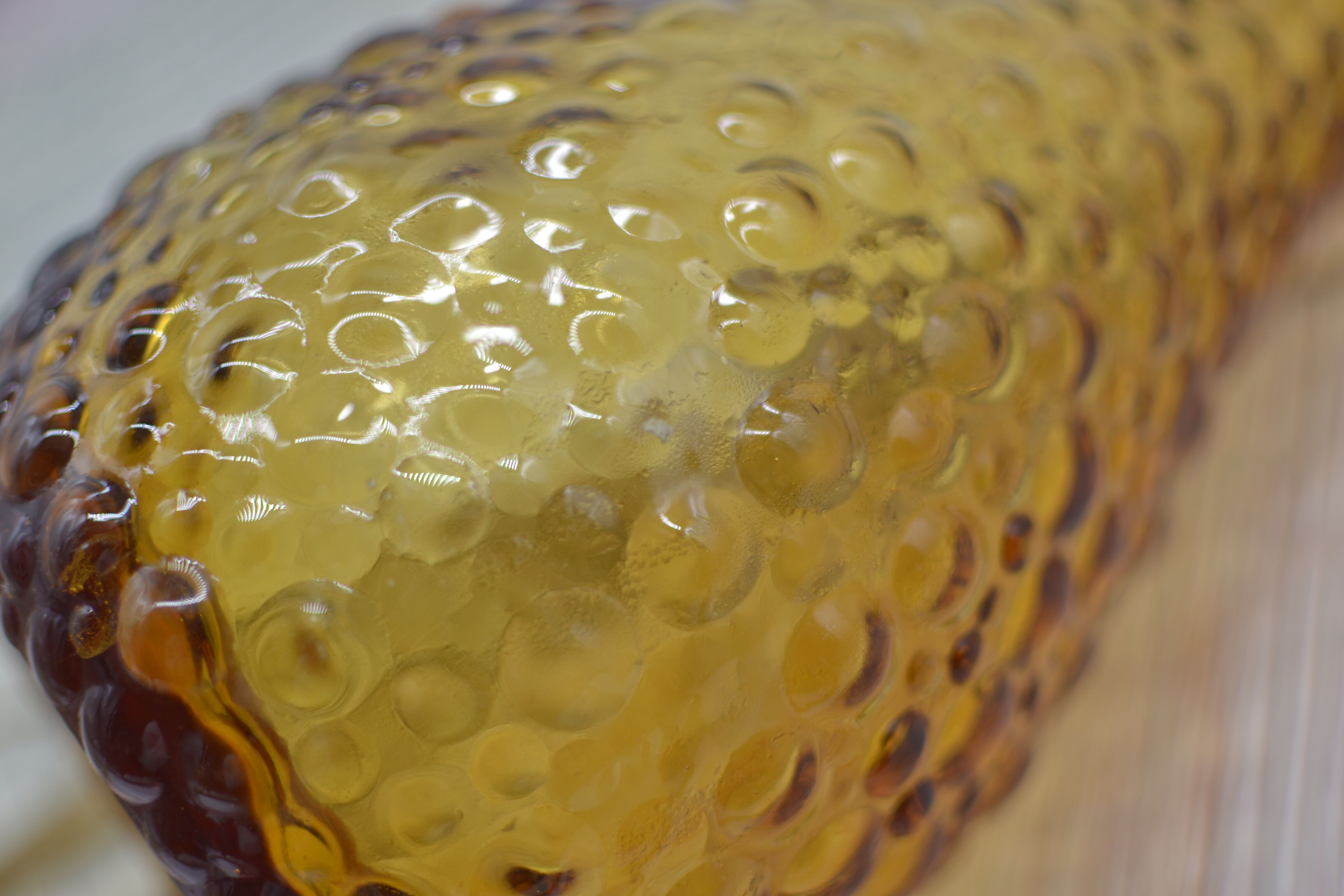 Yellow empolie decanter 39 centimeters 50/60 years without cap