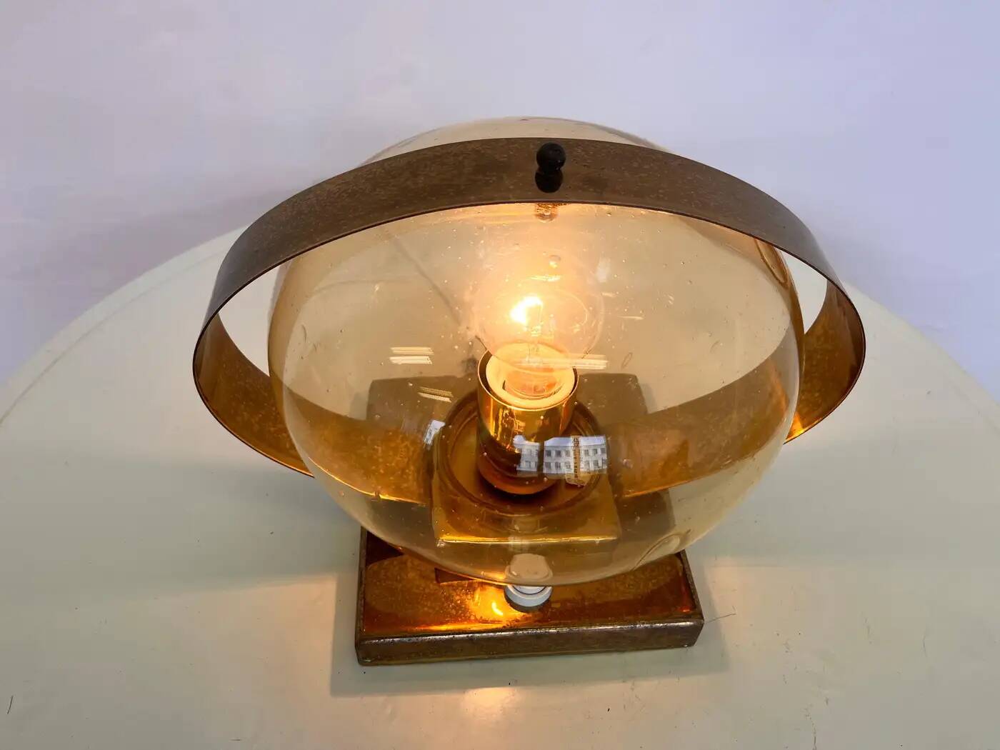 Preciosa gold wall lamp or table lamp / Kamenický Šenov, 1970s