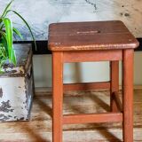 Workshop stool in old solid wood