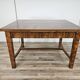 Extendable Art Deco table in olive root