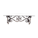 Travertine table