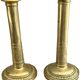 Pair of brass candle holders