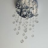 Ceiling light with drop crystals