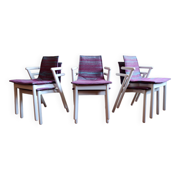 Chaises de salle à manger italienne ''Villabianca'' de Vico Magistretti pour Cassina