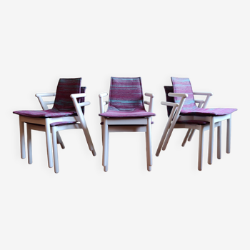 Chaises de salle à manger italienne "Villabianca" de Vico Magistretti pour Cassina