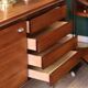 Mid-century sideboard in rosewood and chrome metal