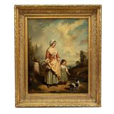 Oil on canvas 19th century After Auguste Delacroix (1809-1868)