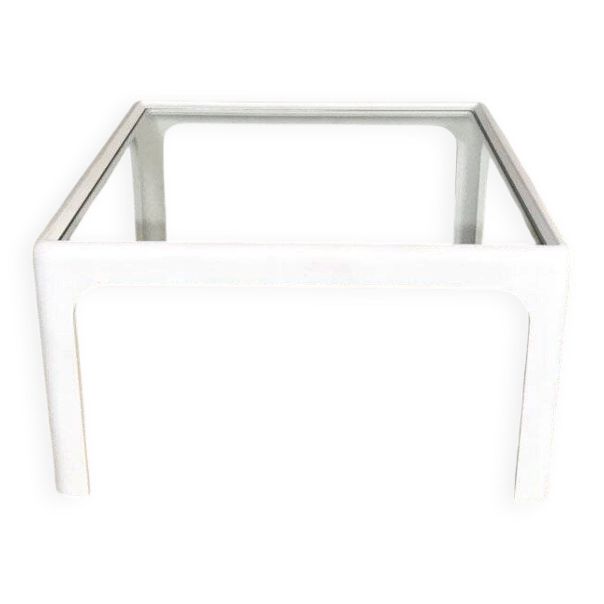 Coffee table with glass top by Peter Ghyczy for Horn Collection, 1960s