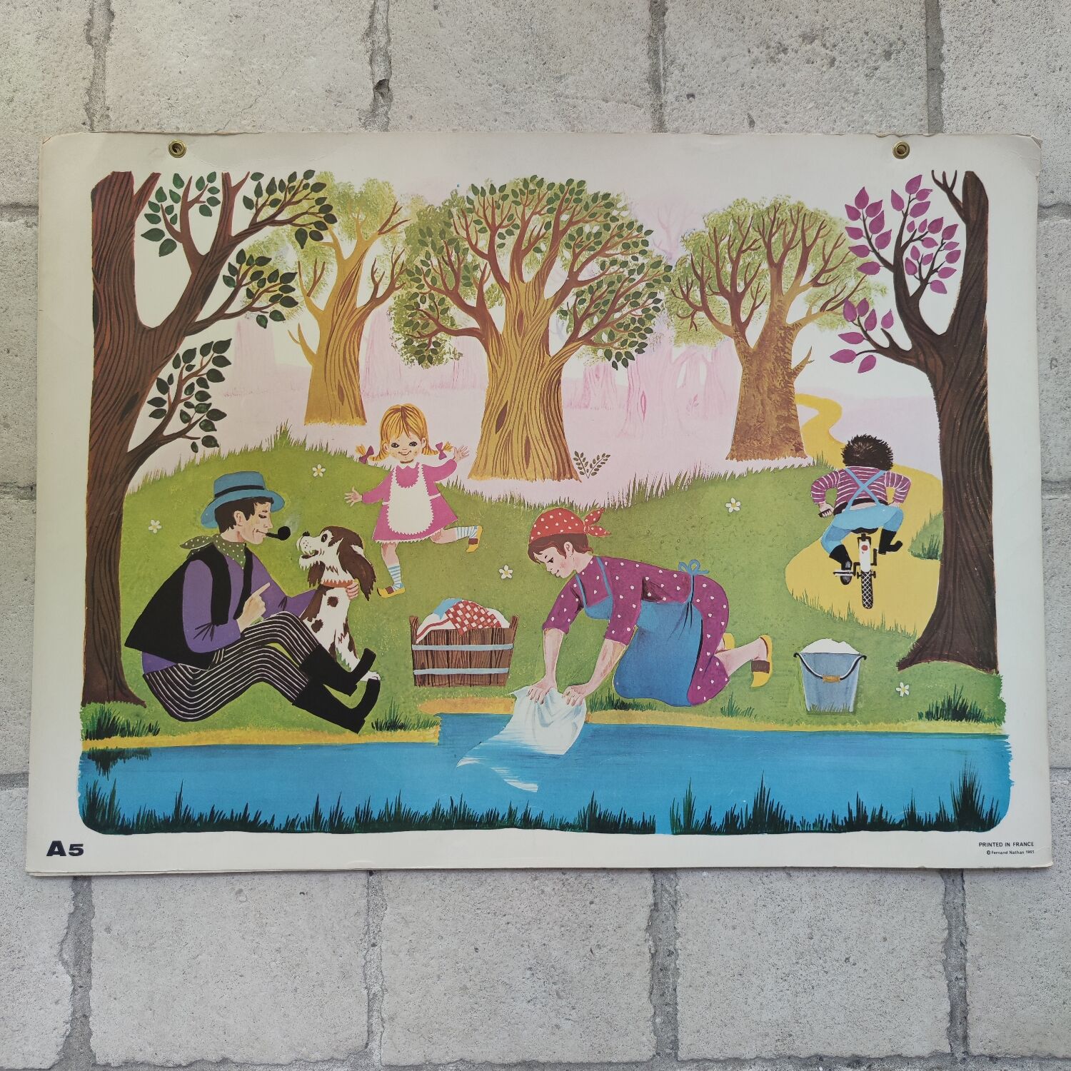 Set 6 Fernand Nathan School Posters 1965