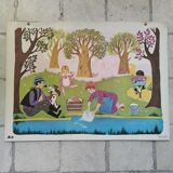 Set 6 Fernand Nathan School Posters 1965