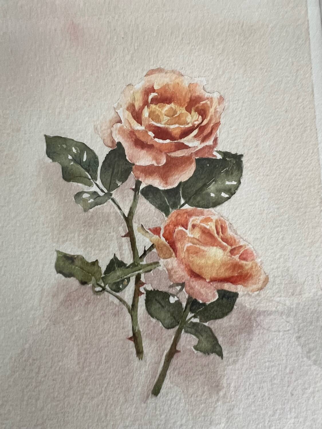Rose painting