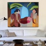 Acrylic painting 100x81cm colorful