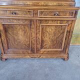 Louis Philippe walnut bookcase