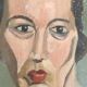 Old oil portrait