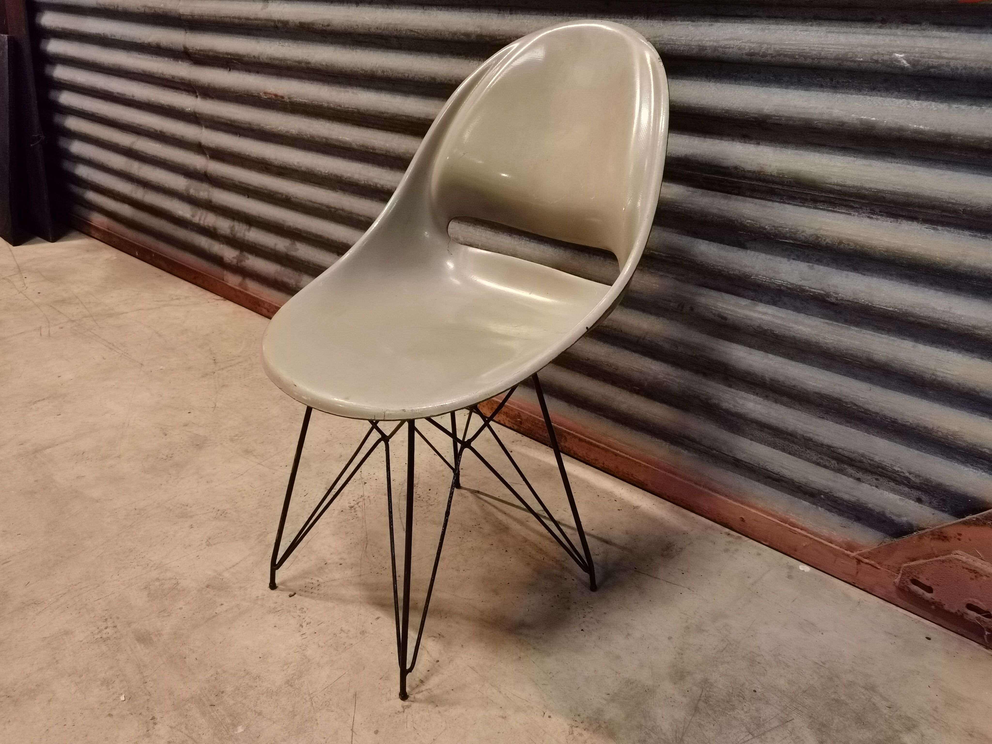 Grey Chair by Miroslav Navràtil Vertex edition 1959