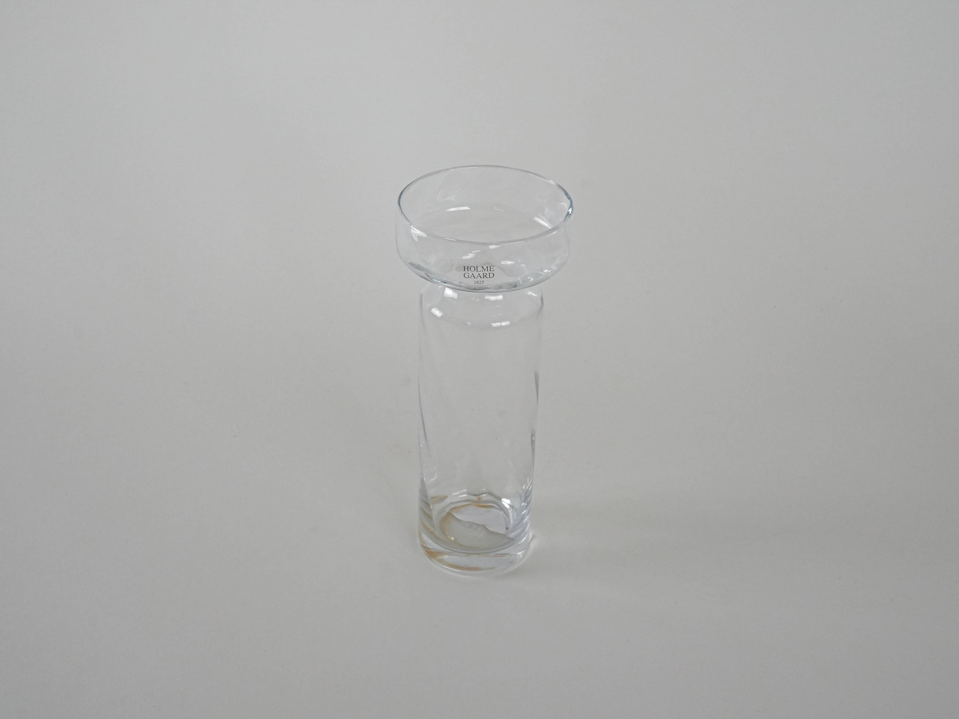 Glass vase, Danish design, 1970s, manufacturer: Holmegaard