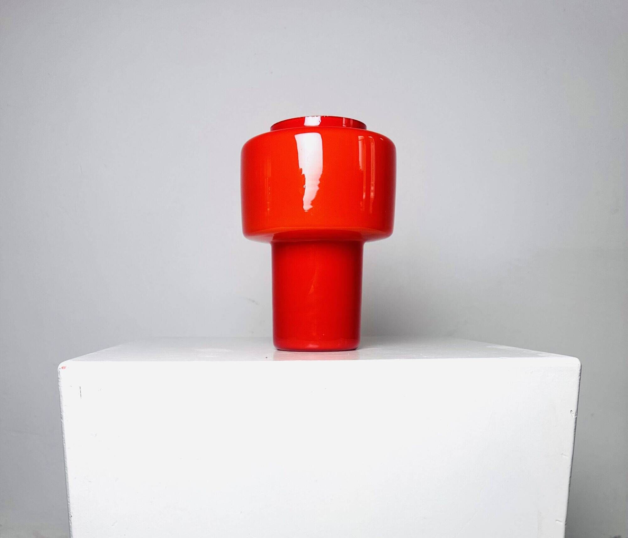 Model 120 Cylindrical Table Lamp By Uno & Östen Kristiansson For Luxus, Sweden 1970S