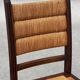 Bench and 2 chairs in solid oak and straw, French craftsmanship from 1940.